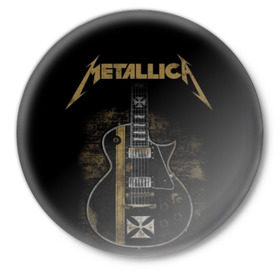 Значок с принтом Metallica в Кировске,  металл | круглая форма, металлическая застежка в виде булавки | album | black | concert | heavy | kirk | metal | metallica | music | rock | tolls | джеймс хэтфилд | кирк хэмметт | клифф бёртон | ларс ульрих | метал | металлика | трэш