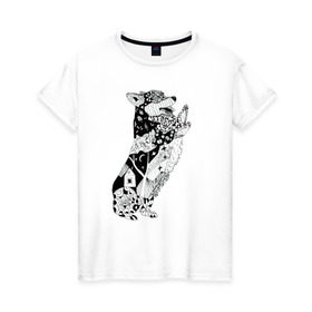 Женская футболка хлопок с принтом Корги Зенарт в Кировске, 100% хлопок | прямой крой, круглый вырез горловины, длина до линии бедер, слегка спущенное плечо | Тематика изображения на принте: вельш корги | корги | пемброк | собака