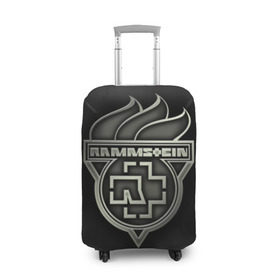 Чехол для чемодана 3D с принтом Rammstein в Кировске, 86% полиэфир, 14% спандекс | двустороннее нанесение принта, прорези для ручек и колес | lindemann | rammstain | rammstein | rammstein 2019 | ramstein | группы | метал | музыка | рок | тилль линдеманн
