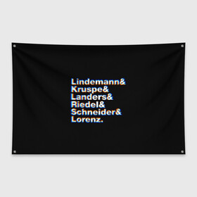 Флаг-баннер с принтом Rammstein в Кировске, 100% полиэстер | размер 67 х 109 см, плотность ткани — 95 г/м2; по краям флага есть четыре люверса для крепления | rammstein | till lindemann | берлин | германия | металл | музыка | рамштайн | тилль линдеманн