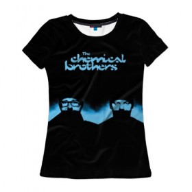 Женская футболка 3D с принтом The Chemical Brothers в Кировске, 100% полиэфир ( синтетическое хлопкоподобное полотно) | прямой крой, круглый вырез горловины, длина до линии бедер | 