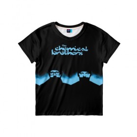 Детская футболка 3D с принтом The Chemical Brothers в Кировске, 100% гипоаллергенный полиэфир | прямой крой, круглый вырез горловины, длина до линии бедер, чуть спущенное плечо, ткань немного тянется | 