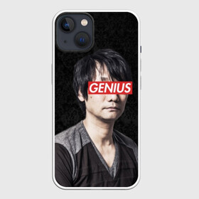 Чехол для iPhone 13 с принтом Kojima GENIUS в Кировске,  |  | death stranding | gamedev | genius | hideo | hideo kojima | hikka | kodjima | kojima | kojima productions | sempai | senpai | гений | кодзима | семпай | сенпай | хидео | хидео кодзима