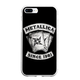 Чехол для iPhone 7Plus/8 Plus матовый с принтом Metallica в Кировске, Силикон | Область печати: задняя сторона чехла, без боковых панелей | album | black | concert | heavy | kirk | metal | metallica | music | rock | tolls | джеймс хэтфилд | кирк хэмметт | клифф бёртон | ларс ульрих | метал | металлика | трэш