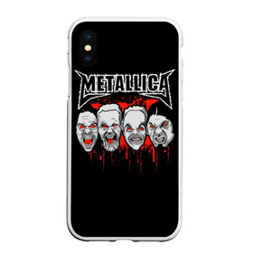 Чехол для iPhone XS Max матовый с принтом Metallica в Кировске, Силикон | Область печати: задняя сторона чехла, без боковых панелей | album | black | concert | heavy | kirk | metal | metallica | music | rock | tolls | джеймс хэтфилд | кирк хэмметт | клифф бёртон | ларс ульрих | метал | металлика | трэш