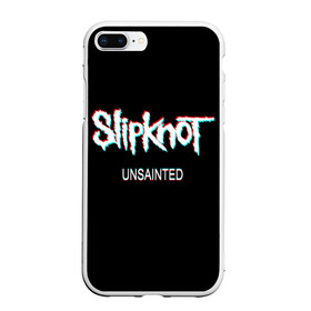 Чехол для iPhone 7Plus/8 Plus матовый с принтом Slipknot Unsainted в Кировске, Силикон | Область печати: задняя сторона чехла, без боковых панелей | 2019 | metal | music | new | rock | single | slipknot | unsainted