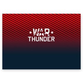 Поздравительная открытка с принтом War thunder в Кировске, 100% бумага | плотность бумаги 280 г/м2, матовая, на обратной стороне линовка и место для марки
 | war thunder | war thunder 2019 | war thunder лучшие | war thunder самолеты | war thunder танки | вар тандер | гром войны | игра war thunder | купить футболку war thunder | футболки war thunder