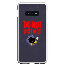 Чехол для Samsung S10E с принтом Do not disturb в Кировске, Силикон | Область печати: задняя сторона чехла, без боковых панелей | disturbed | альтернативный | встревоженные | группа | джон мойер | дистербд | дистербед | дэвид дрейман | дэн дониган | майк венгрен | метал | нюметал | рок | хеви | хевиметал