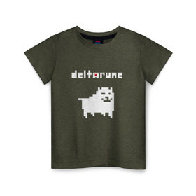 Детская футболка хлопок с принтом DELTARUNE в Кировске, 100% хлопок | круглый вырез горловины, полуприлегающий силуэт, длина до линии бедер | delta r | delta rune | deltarune | deltarune 2 | deltarune сердце | дельта | дельта руна | дельтаран.