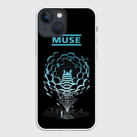 Чехол для iPhone 13 mini с принтом Muse в Кировске,  |  | alternative | british | men | muse | music | progressive | rock | rock band | space rock | symphonic | three | trio | uk | альтернативный | британская | великобритания | до | крис уолстенхолм | мужчины | муза | музыка | мэттью беллами