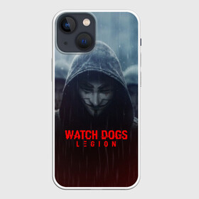 Чехол для iPhone 13 mini с принтом WATCH DOGS LEGION в Кировске,  |  | action | ct os | ded sec | fox | game | hacker | legion | watch dogs | watch dogs 2 | watch dogs legion | знак лиса | игра | компьютерная игра | легион | хакер