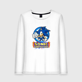 Женский лонгслив хлопок с принтом SONIC GENERATIONS в Кировске, 100% хлопок |  | hedgehog | metal sonic | silver | silver the hedgehog | sonic | sonic boom | sonic the hedgehog | ёж сонник | игры | соник | фильмы