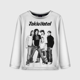 Детский лонгслив 3D с принтом Tokio Hotel в Кировске, 100% полиэстер | длинные рукава, круглый вырез горловины, полуприлегающий силуэт
 | Тематика изображения на принте: alternative rock | band | bill kaulitz | boys | german | hotel | music | pop rock | powerpop | synthpop | tokyo | tom ka | альтернативный рок | билл каулитц | георг листинг | группа | густав шефер | мальчики | музыка | немецкая | отель | пауэр поп