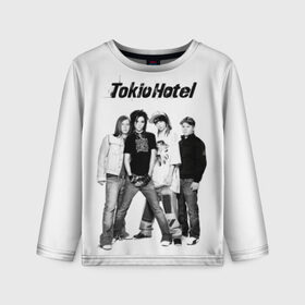 Детский лонгслив 3D с принтом Tokio Hotel в Кировске, 100% полиэстер | длинные рукава, круглый вырез горловины, полуприлегающий силуэт
 | alternative rock | band | bill kaulitz | boys | german | hotel | music | pop rock | powerpop | synthpop | tokyo | tom ka | альтернативный рок | билл каулитц | георг листинг | группа | густав шефер | мальчики | музыка | немецкая | отель | пауэр поп