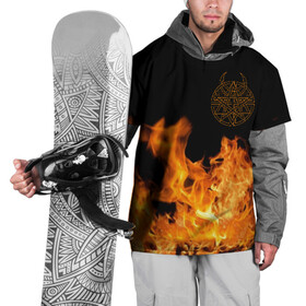 Накидка на куртку 3D с принтом Disturbed в Кировске, 100% полиэстер |  | Тематика изображения на принте: disturbed | rock | гитара | музыка | рок