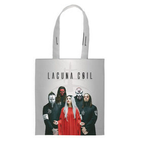 Сумка 3D повседневная с принтом Lacuna Coil в Кировске, 100% полиэстер | Плотность: 200 г/м2; Размер: 34×35 см; Высота лямок: 30 см | Тематика изображения на принте: alternative | cristina scabbia | epic metal | goth | gothic | lacuna | lacuna coil | melodic metal | metal | nu metal | rock | готик рок | готика | готический рок | метал