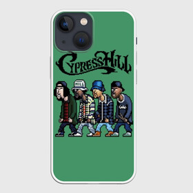 Чехол для iPhone 13 mini с принтом Cypress Hill в Кировске,  |  | b real | cypress hill | dj muggs | eric bobo | sen dog | альтернативный рэп | американская | гангста рэп | кипарисовый | лос анджелес | музыка | ню метал | рэп метал | рэп рок | рэпкор | сен дог | сша | хип хоп