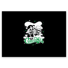 Поздравительная открытка с принтом Cypress Hill в Кировске, 100% бумага | плотность бумаги 280 г/м2, матовая, на обратной стороне линовка и место для марки
 | Тематика изображения на принте: b real | cypress hill | dj muggs | eric bobo | sen dog | альтернативный рэп | американская | гангста рэп | кипарисовый | лос анджелес | музыка | ню метал | рэп метал | рэп рок | рэпкор | сен дог | сша | хип хоп