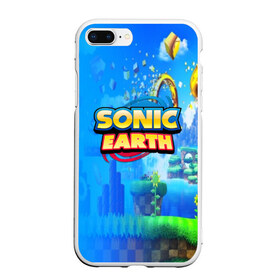 Чехол для iPhone 7Plus/8 Plus матовый с принтом SONIC EARTH в Кировске, Силикон | Область печати: задняя сторона чехла, без боковых панелей | hedgehog | metal sonic | silver | silver the hedgehog | sonic | sonic boom | sonic the hedgehog | ёж сонник | игры | соник | фильмы