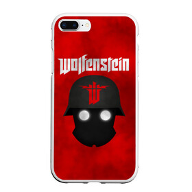 Чехол для iPhone 7Plus/8 Plus матовый с принтом Wolfenstein в Кировске, Силикон | Область печати: задняя сторона чехла, без боковых панелей | Тематика изображения на принте: cyberpilot | new colossus | new order | old blood | wolfenstein | youngblood | игры