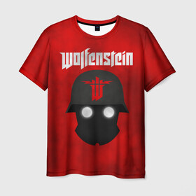 Мужская футболка 3D с принтом Wolfenstein в Кировске, 100% полиэфир | прямой крой, круглый вырез горловины, длина до линии бедер | Тематика изображения на принте: cyberpilot | new colossus | new order | old blood | wolfenstein | youngblood | игры