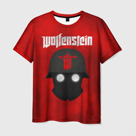 Мужская футболка 3D с принтом Wolfenstein в Кировске, 100% полиэфир | прямой крой, круглый вырез горловины, длина до линии бедер | cyberpilot | new colossus | new order | old blood | wolfenstein | youngblood | игры