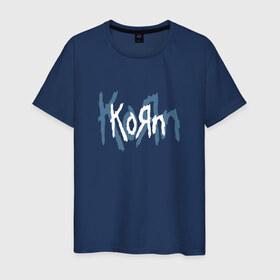 Мужская футболка хлопок с принтом Korn в Кировске, 100% хлопок | прямой крой, круглый вырез горловины, длина до линии бедер, слегка спущенное плечо. | korn | koяn | джонатан дэвис | корн | ню метал | нюметал | рок