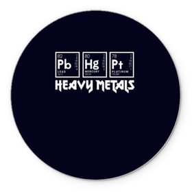 Коврик для мышки круглый с принтом Heavy Metals в Кировске, резина и полиэстер | круглая форма, изображение наносится на всю лицевую часть | collector | guitar | hard | heavy | jesus rocks | metal | metaljesusrocks | music | retro | rock | гитара | жесткий | металл | ретро | рок | тяжелый