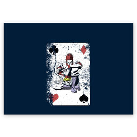 Поздравительная открытка с принтом The Joker Card в Кировске, 100% бумага | плотность бумаги 280 г/м2, матовая, на обратной стороне линовка и место для марки
 | card | cards | david blaine | easy | joker | magic | playing | revealed | tricks | tutorial | джокер | дэвид блейн | играть | карты | легко | магия | показал | трюки | учебник