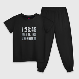 Детская пижама хлопок с принтом Чернобыль 16 в Кировске, 100% хлопок |  брюки и футболка прямого кроя, без карманов, на брюках мягкая резинка на поясе и по низу штанин
 | Тематика изображения на принте: 2019 | chernobyl | hbo | pripyat | припять | сериал | чернобыль