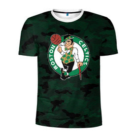 Мужская футболка 3D спортивная с принтом Boston Celtics в Кировске, 100% полиэстер с улучшенными характеристиками | приталенный силуэт, круглая горловина, широкие плечи, сужается к линии бедра | boston | boston celtics | celtics | nba | баскетбол | бостон | бостон селтикс | нба | селтикс