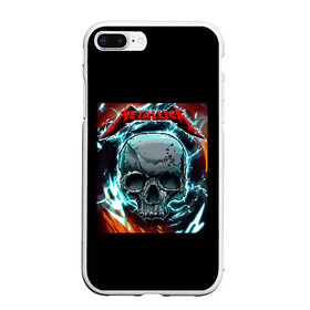 Чехол для iPhone 7Plus/8 Plus матовый с принтом Metallica в Кировске, Силикон | Область печати: задняя сторона чехла, без боковых панелей | metallica | rock | арт | гитара | кости | металл | металлика | музыка | рок | череп