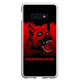 Чехол для Samsung S10E с принтом Rammstein dog в Кировске, Силикон | Область печати: задняя сторона чехла, без боковых панелей | Тематика изображения на принте: 2019 | dog | du hast | german | lindemann | rammstein | rammsteinfan | ramstein | till | группы | линдеманн | метал | музыка | овчарка | рамштаин | рамштайн | рамштейн | рок | собака | тилль | тиль