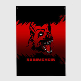 Постер с принтом Rammstein dog в Кировске, 100% бумага
 | бумага, плотность 150 мг. Матовая, но за счет высокого коэффициента гладкости имеет небольшой блеск и дает на свету блики, но в отличии от глянцевой бумаги не покрыта лаком | 2019 | dog | du hast | german | lindemann | rammstein | rammsteinfan | ramstein | till | группы | линдеманн | метал | музыка | овчарка | рамштаин | рамштайн | рамштейн | рок | собака | тилль | тиль