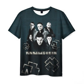 Мужская футболка 3D с принтом Rammstein в Кировске, 100% полиэфир | прямой крой, круглый вырез горловины, длина до линии бедер | du hast | lindemann | rammstein | rammsteinfan | ramstein | till | группы | линдеманн | метал | музыка | рамштаин | рамштайн | рамштейн | рок | тилль | тиль