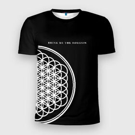 Мужская футболка 3D спортивная с принтом Bring Me the Horizon в Кировске, 100% полиэстер с улучшенными характеристиками | приталенный силуэт, круглая горловина, широкие плечи, сужается к линии бедра | bmth | bring me the horizon | альтернативный | бмт | бмтх | бмтш | брин | бринг | горизонт | достань для меня | дэткор | зе | метал | ми | рок | хоризон | электроник