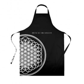 Фартук 3D с принтом Bring Me the Horizon в Кировске, 100% полиэстер | общий размер — 65 х 85 см, ширина нагрудника — 26 см, горловина — 53 см, длина завязок — 54 см, общий обхват в поясе — 173 см. Принт на завязках и на горловине наносится с двух сторон, на основной части фартука — только с внешней стороны | bmth | bring me the horizon | альтернативный | бмт | бмтх | бмтш | брин | бринг | горизонт | достань для меня | дэткор | зе | метал | ми | рок | хоризон | электроник