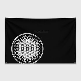 Флаг-баннер с принтом Bring Me the Horizon в Кировске, 100% полиэстер | размер 67 х 109 см, плотность ткани — 95 г/м2; по краям флага есть четыре люверса для крепления | bmth | bring me the horizon | альтернативный | бмт | бмтх | бмтш | брин | бринг | горизонт | достань для меня | дэткор | зе | метал | ми | рок | хоризон | электроник