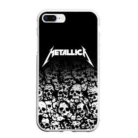 Чехол для iPhone 7Plus/8 Plus матовый с принтом METALLICA (НА СПИНЕ) в Кировске, Силикон | Область печати: задняя сторона чехла, без боковых панелей | Тематика изображения на принте: matters metallica | music | nothing else | rock | trash metal | группа | музыка | музыканты | рок | трэш металл