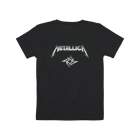 Детская футболка хлопок с принтом METALLICA (НА СПИНЕ) в Кировске, 100% хлопок | круглый вырез горловины, полуприлегающий силуэт, длина до линии бедер | matters metallica | music | nothing else | rock | trash metal | группа | музыка | музыканты | рок | трэш металл