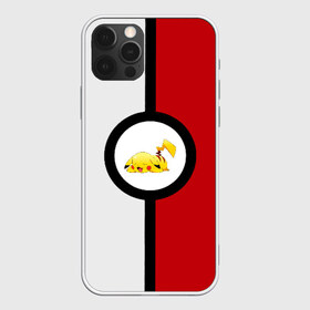 Чехол для iPhone 12 Pro Max с принтом Pokeball (pikachu sleep) в Кировске, Силикон |  | anime | pikachu | pokeball | pokemon | sleep | аниме. | пикачу | покебол | покемон | спит. белый. красный. чёрный