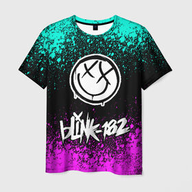 Мужская футболка 3D с принтом Blink-182 (3) в Кировске, 100% полиэфир | прямой крой, круглый вырез горловины, длина до линии бедер | art | blink | music | pop | rock | арт | блинк | музыка | поп музыка | рок