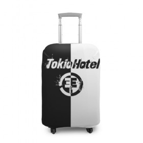 Чехол для чемодана 3D с принтом Tokio Hotel (4) в Кировске, 86% полиэфир, 14% спандекс | двустороннее нанесение принта, прорези для ручек и колес | 
