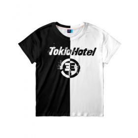 Детская футболка 3D с принтом Tokio Hotel (4) в Кировске, 100% гипоаллергенный полиэфир | прямой крой, круглый вырез горловины, длина до линии бедер, чуть спущенное плечо, ткань немного тянется | 