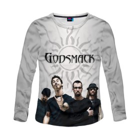 Женский лонгслив 3D с принтом Godsmack в Кировске, 100% полиэстер | длинные рукава, круглый вырез горловины, полуприлегающий силуэт | alternative | american rock | crimson | grunge | hardrock | heavy | heavy metal | i stand alone | nu metal | post grunge | rock | sully erna | альтернатива | грандж | рок | хард рок | хэви