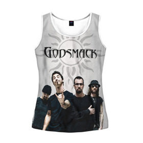 Женская майка 3D с принтом Godsmack в Кировске, 100% полиэстер | круглая горловина, прямой силуэт, длина до линии бедра | alternative | american rock | crimson | grunge | hardrock | heavy | heavy metal | i stand alone | nu metal | post grunge | rock | sully erna | альтернатива | грандж | рок | хард рок | хэви