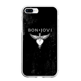 Чехол для iPhone 7Plus/8 Plus матовый с принтом Bon Jovi в Кировске, Силикон | Область печати: задняя сторона чехла, без боковых панелей | bon jovi | john | альбом | арена | бон | бон джови | глэм | группа | джови | джон | метал | музыка | надпись | песни | поп | попрок | рок | рокер | смайл | солист | софт | стена | хард | хеви | хевиметал