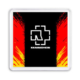 Магнит 55*55 с принтом RAMMSTEIN в Кировске, Пластик | Размер: 65*65 мм; Размер печати: 55*55 мм | music | rammstein | rock | группа | музыка | музыканты | рамштайн | рок