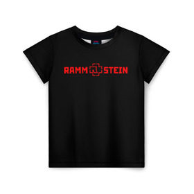 Детская футболка 3D с принтом RAMMSTEIN в Кировске, 100% гипоаллергенный полиэфир | прямой крой, круглый вырез горловины, длина до линии бедер, чуть спущенное плечо, ткань немного тянется | music | rammstein | rock | группа | музыка | музыканты | рамштайн | рок