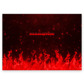 Поздравительная открытка с принтом Rammstein в Кировске, 100% бумага | плотность бумаги 280 г/м2, матовая, на обратной стороне линовка и место для марки
 | fire | guitar | hard | heavymetal | metal | music | rammstein | rock | гитара | картинка | картинки | метал | мода | музыка | огонь | рамштайн | рок | тренд | тренды | треш | трэш | тяжелый | хард